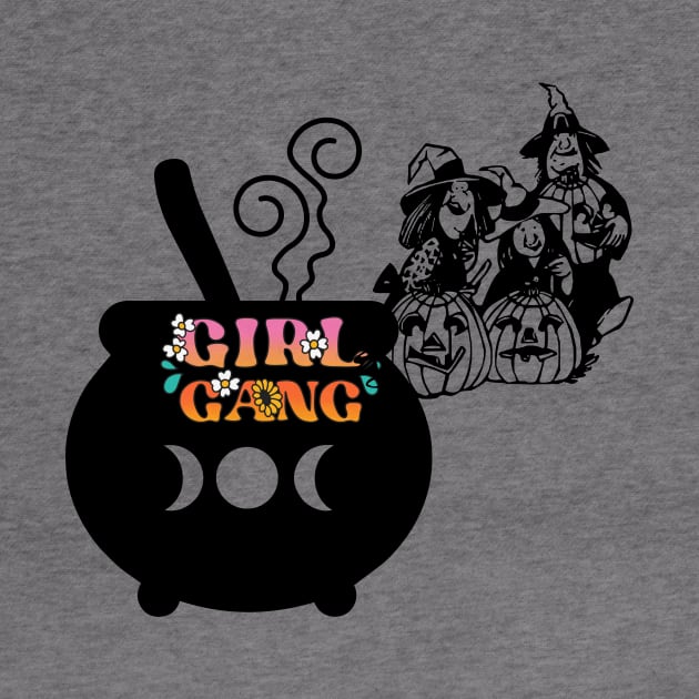 Halloween Witch Girl Gang by Nanouche